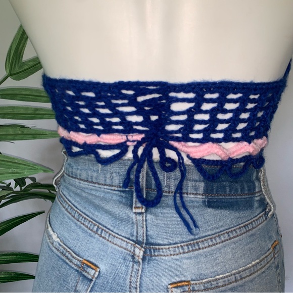 k n i t :: Retro Mod Groovy Crochet Top Knit Bikini - Picture 12 of 15